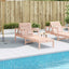 liggestol 199,5x62x55 cm massivt douglasgran
