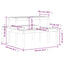 picnicbord 110x134x75 cm massivt douglasgran