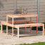 picnicbord 110x134x75 cm massivt douglasgran