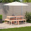 picnicbord 160x134x75 cm massivt douglasgran