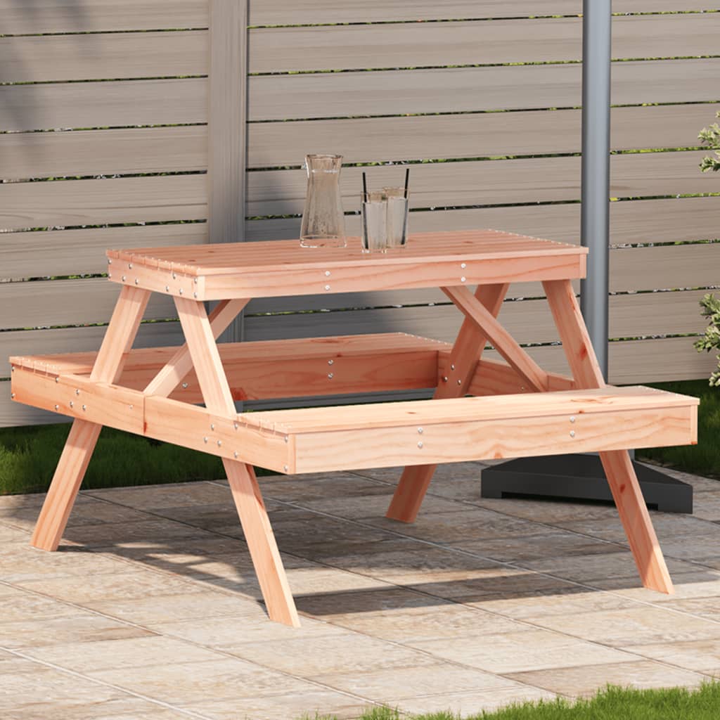 picnicbord 105x134x75 cm massivt douglasgran billede