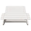 liggestol 205x60x31,5 cm massivt fyrretræ hvid