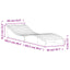liggestol 205x60x31,5 cm massivt fyrretræ hvid