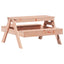 picnicbord til børn 88x97x52 cm massivt douglasgran