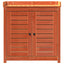 plantebord med hylder 82,5x50x86,5 cm massivt fyrretræ brun