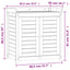 plantebord med hylder 82,5x50x86,5 cm massivt fyrretræ brun