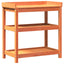 plantebord med hylder 82,5x45x86,5 cm massivt fyrretræ brun