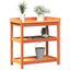 plantebord med hylder 82,5x45x86,5 cm massivt fyrretræ brun
