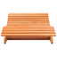 liggestol 205x80x31,5 cm massivt fyrretræ gyldenbrun