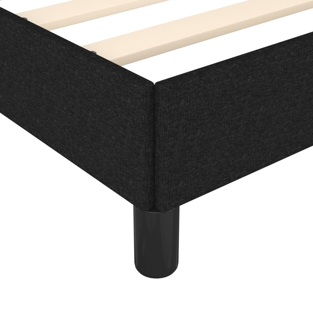 sengeramme uden madras 120x190 cm stof sort