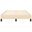 sengeramme uden madras 120x190 cm stof cremefarvet