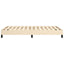 sengeramme uden madras 120x190 cm stof cremefarvet