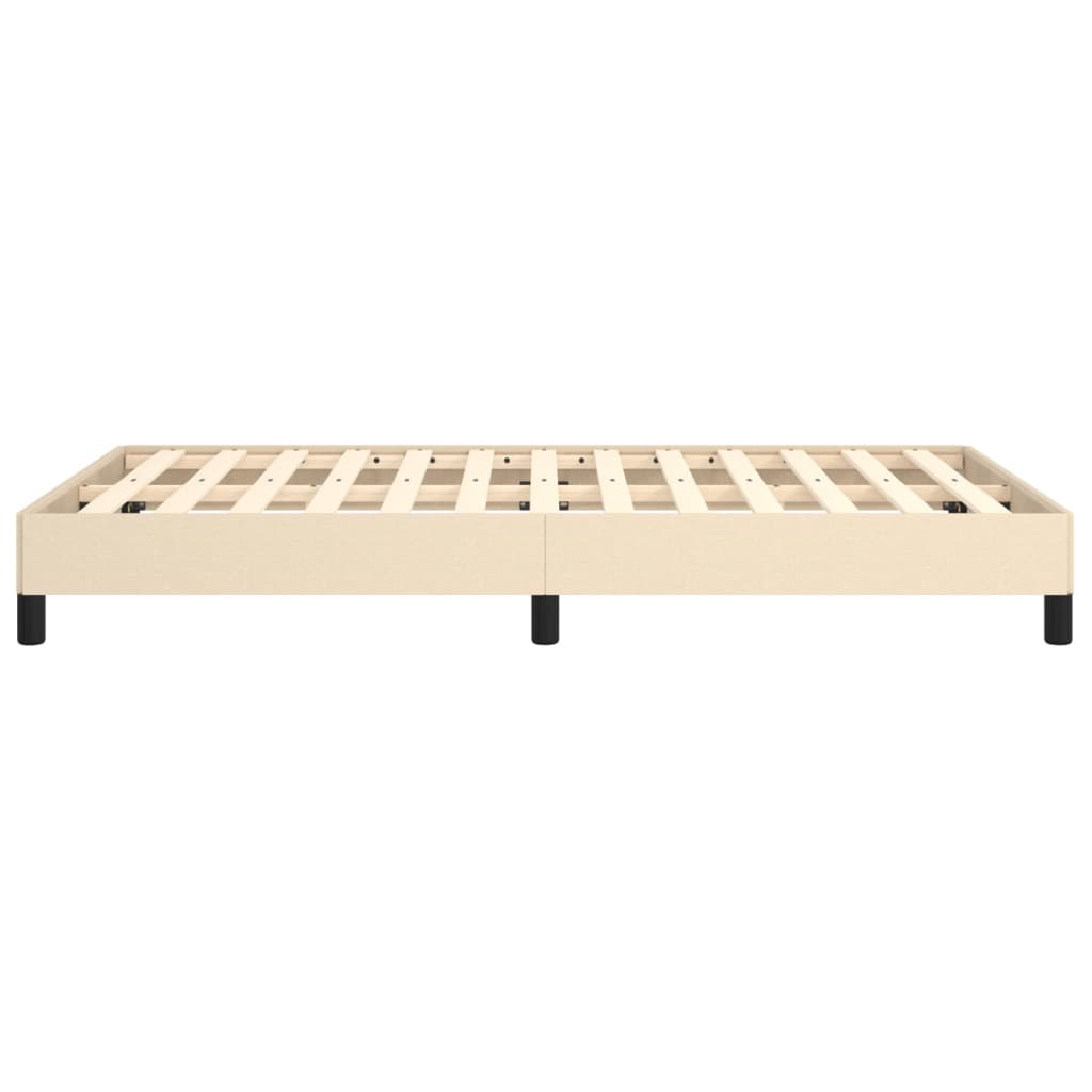 sengeramme uden madras 120x190 cm stof cremefarvet