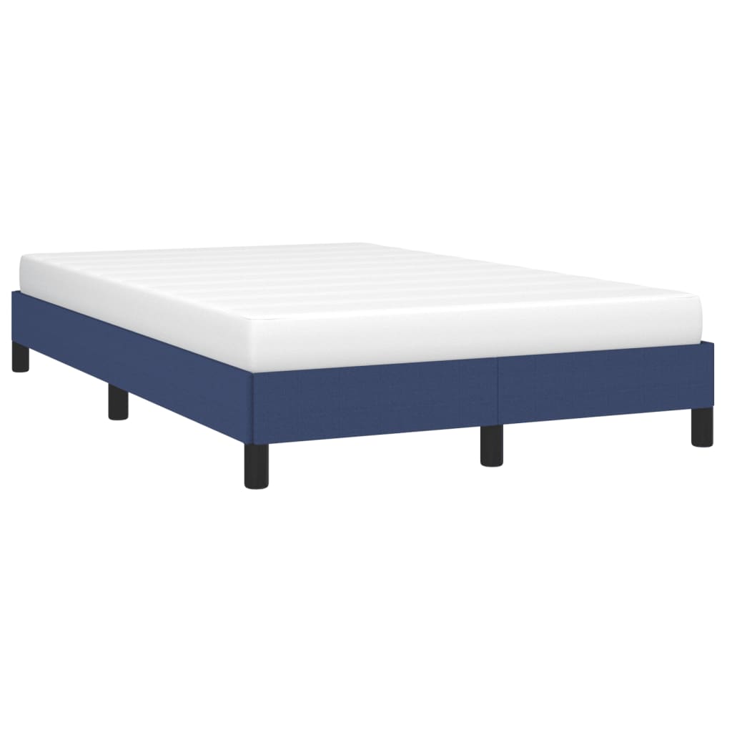 sengeramme uden madras 120x190 cm stof blå