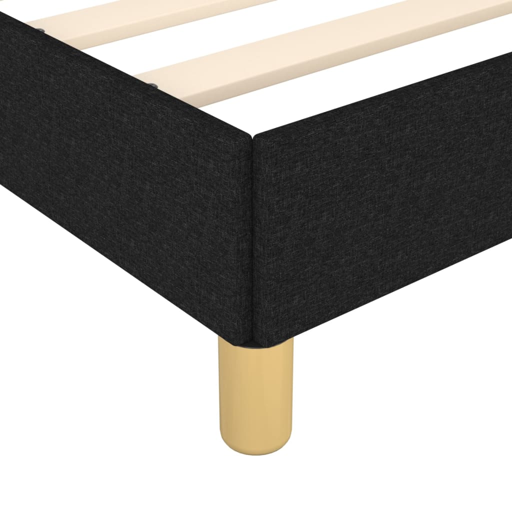 sengeramme uden madras 120x190 cm stof sort