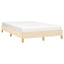 sengeramme uden madras 120x190 cm stof cremefarvet