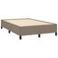 sengeramme uden madras 120x190 cm stof gråbrun
