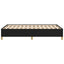sengeramme uden madras 120x190 cm stof sort