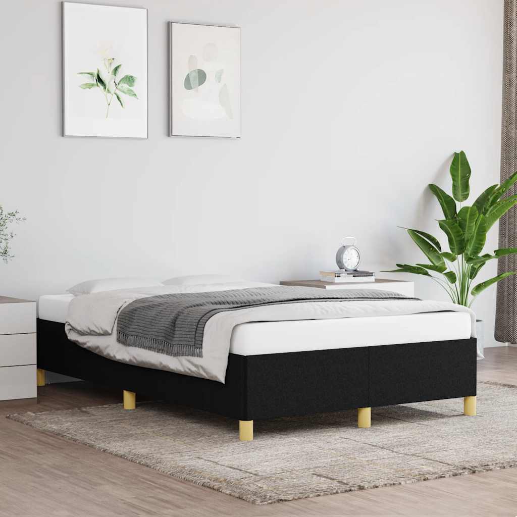 sengeramme uden madras 120x190 cm stof sort