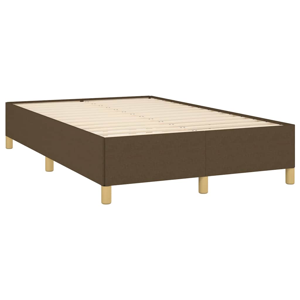 sengeramme uden madras 120x190 cm stof mørkebrun