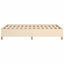 sengeramme uden madras 120x190 cm stof cremefarvet