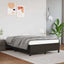 sengeramme uden madras 120x190 cm kunstlæder enkeltseng sort