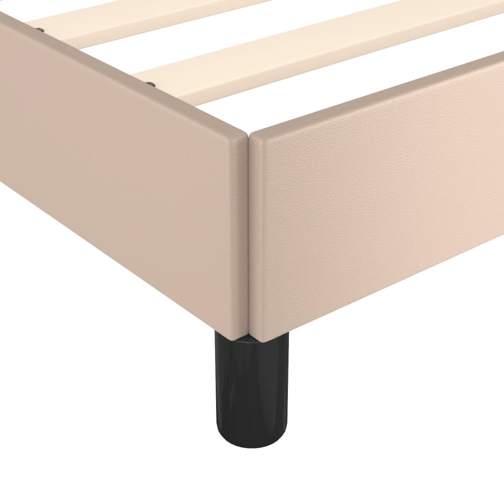 sengeramme uden madras 120x190 cm cappuccino farvet