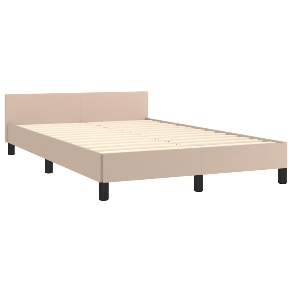 sengeramme uden madras 120x190 cm cappuccino farvet