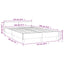sengeramme uden madras 120x190 cm cappuccino farvet