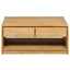 sofabord SAUDA 99x55x45 cm massivt fyrretræ egetræsfarvet