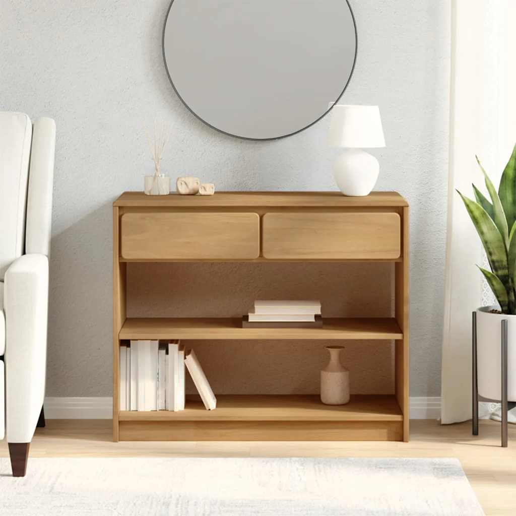 konsolbord SAUDA 89,5x36,5x73 cm massivt fyrretræ eg billede