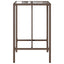barbord til haven 70x70x110 cm polyrattan brun