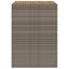 barbord til haven 105x80x110 cm akacietop polyrattan grå