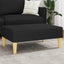 fodskammel 77x55x31 cm stof sort
