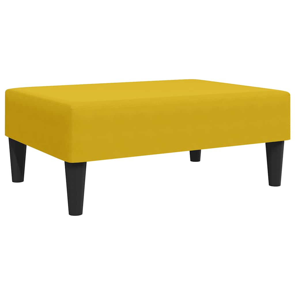 fodskammel 77x55x31 cm velour gul
