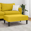 fodskammel 77x55x31 cm velour gul