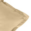 stolehynder med høj ryg 4 stk. 120x50x7 cm stof beige