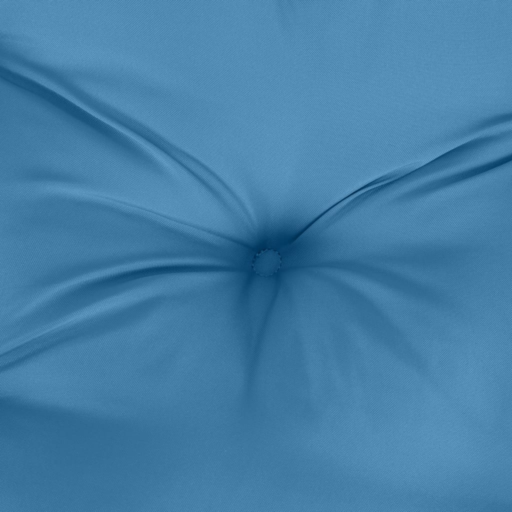 stolehynder med høj ryg 6 stk. 120x50x7 cm stof blå