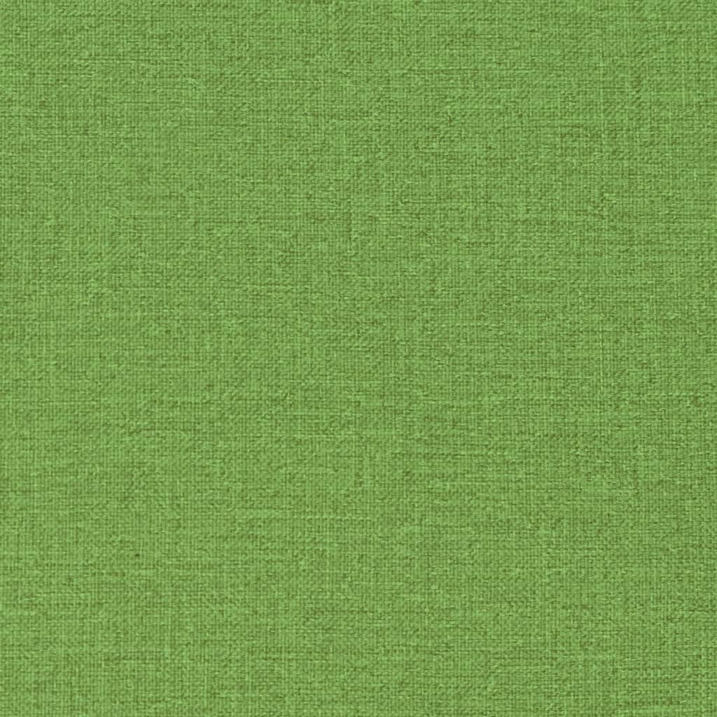stolehynder med høj ryg 6 stk. 120x50x7 cm stof grøn