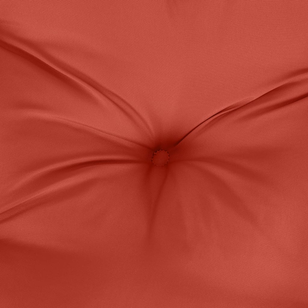 stolehynder med høj ryg 4 stk. 120x50x7 cm stof rød