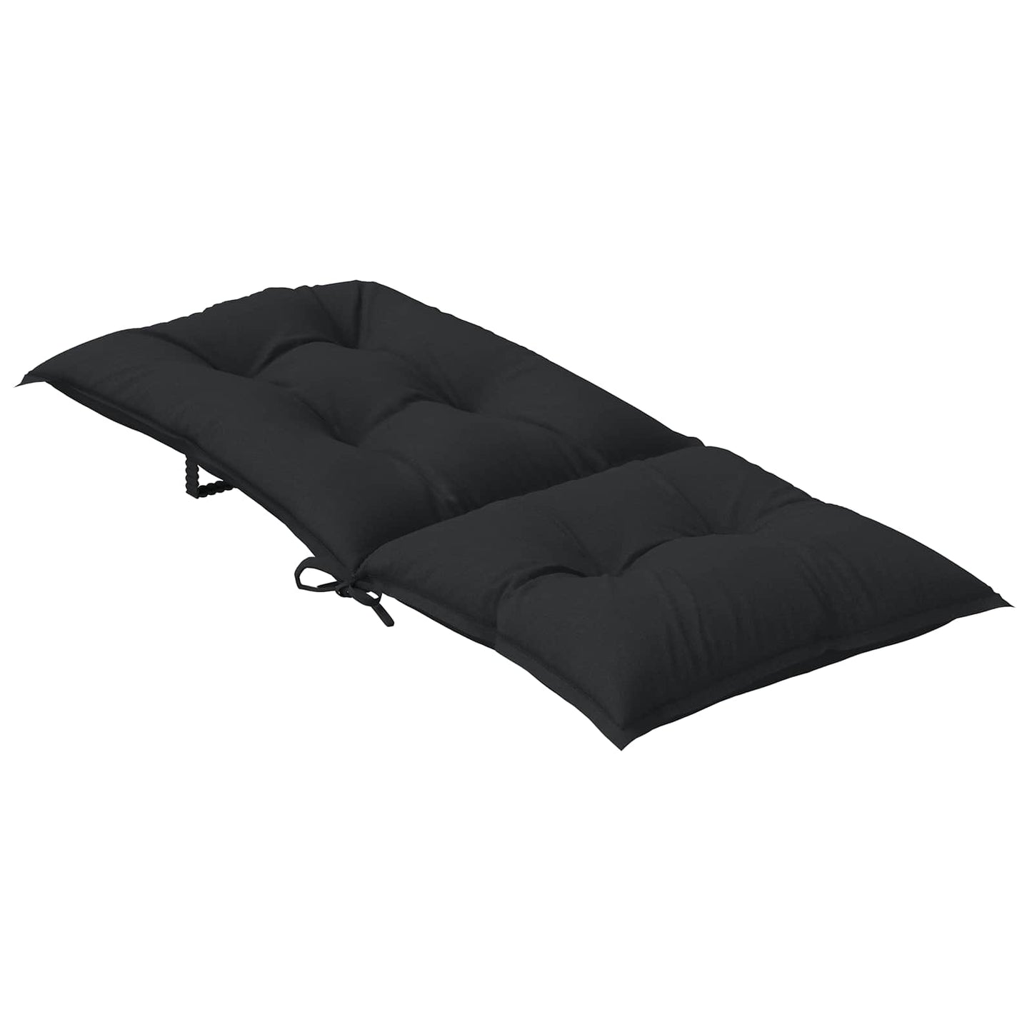 Højrygget Stol Pudepakke 6 pcs Melange Sort 120 x 50 x 7 cm