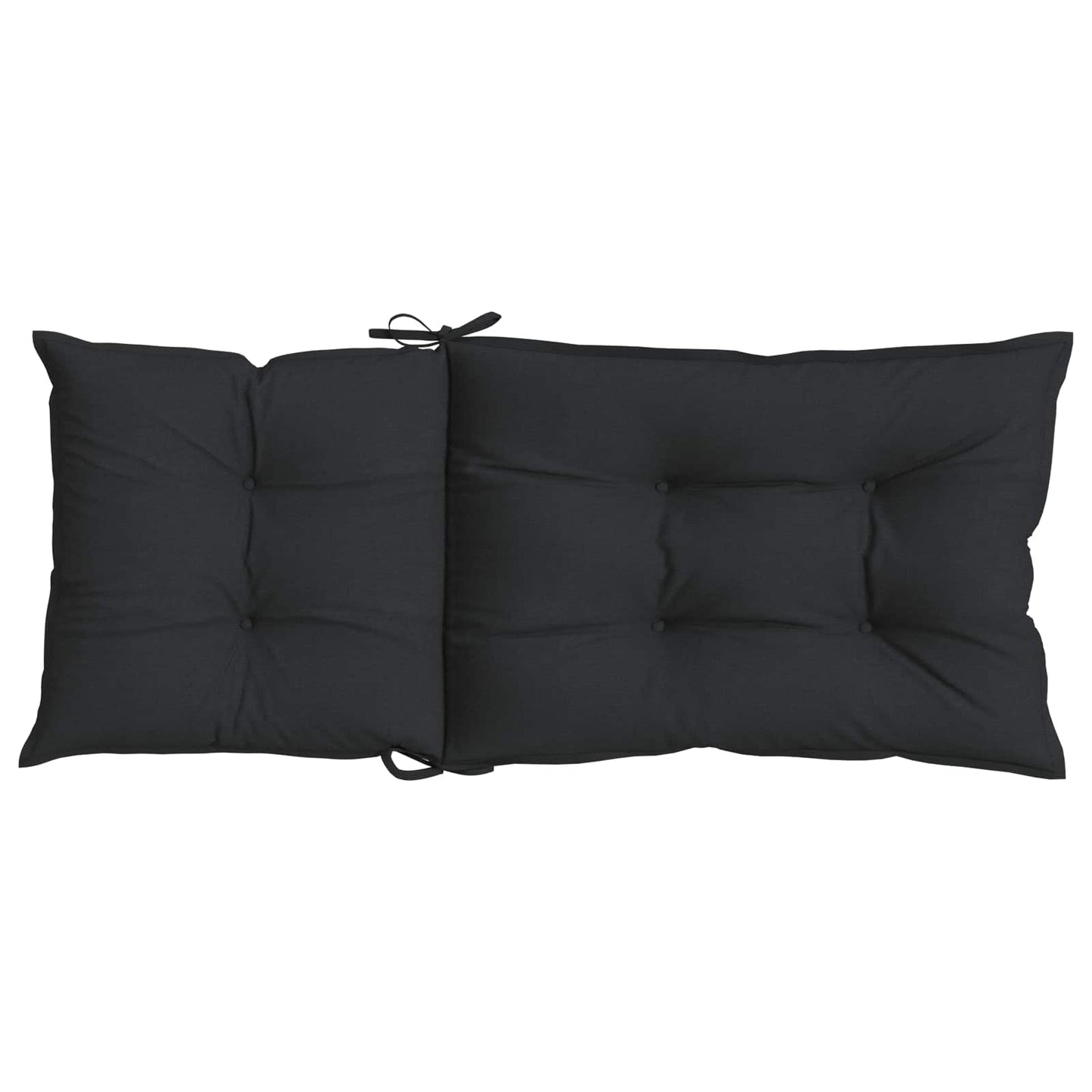 Højrygget Stol Pudepakke 6 pcs Melange Sort 120 x 50 x 7 cm