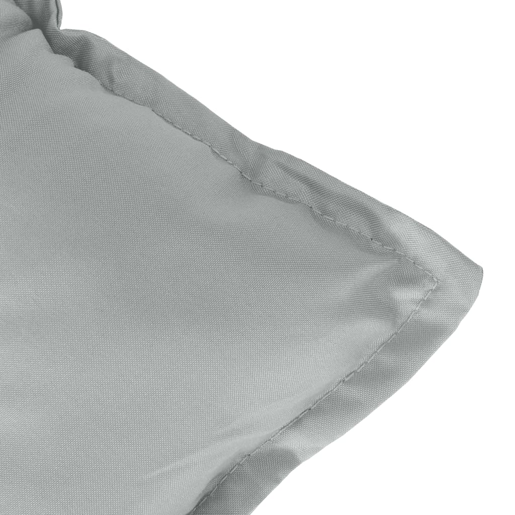stolehynder med lav ryg 6 stk. 100x50x7 cm stof lysegrå