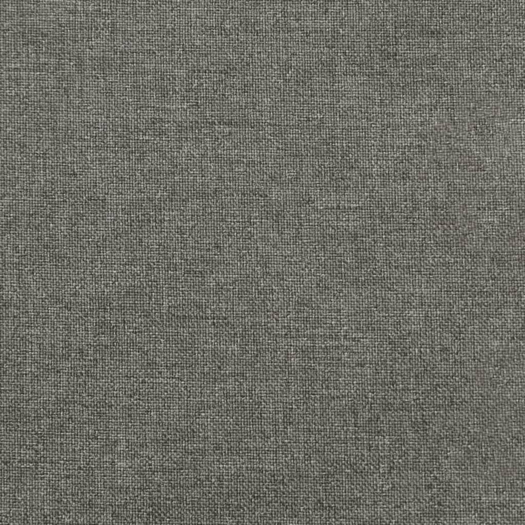 stolehynder med lav ryg 2 stk. 100x50x7 cm stof mørkegrå