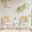 stolehynder med lav ryg 2 stk. 100x50x7 cm stof beige