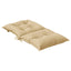 stolehynder med lav ryg 2 stk. 100x50x7 cm stof beige