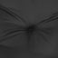 Lavrygget Stolepuder Sæt 4 pcs Melange Sort 100 x 50 x 7 cm