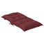 stolehynder med lav ryg 6 stk. 100x50x7 cm stof vinrød