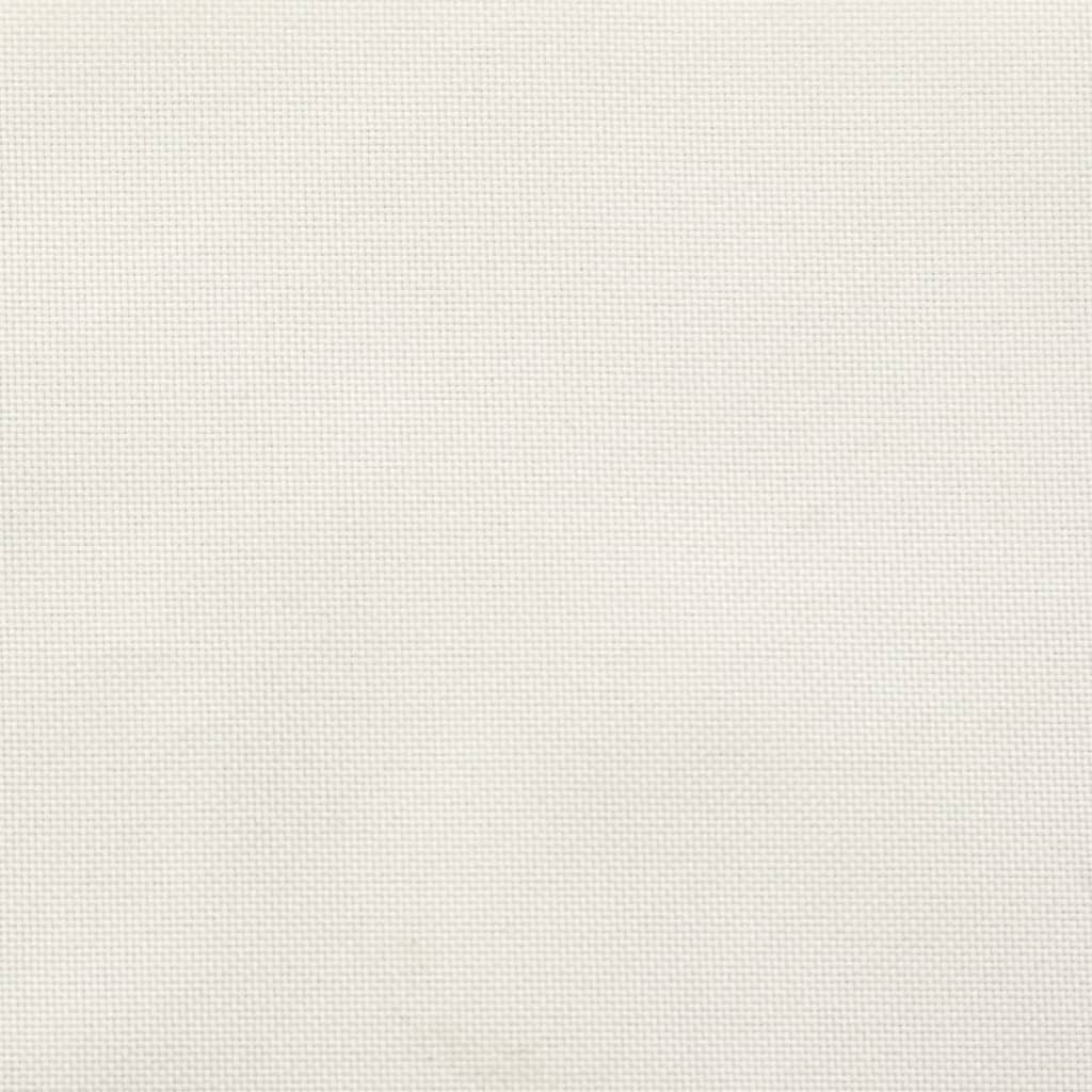 stolehynder med høj ryg 2 stk. 120x50x4 cm stof cremefarvet