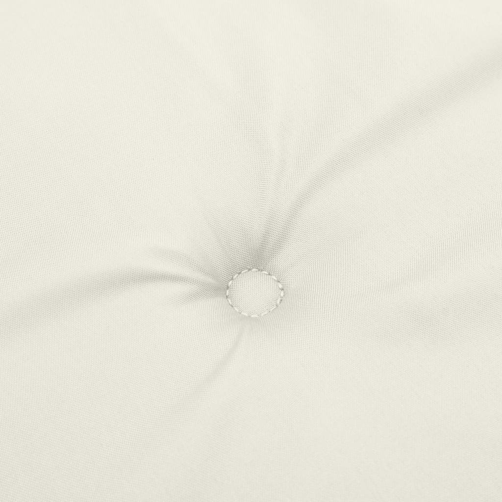 stolehynder med høj ryg 6 stk. 120x50x4 cm stof cremefarvet